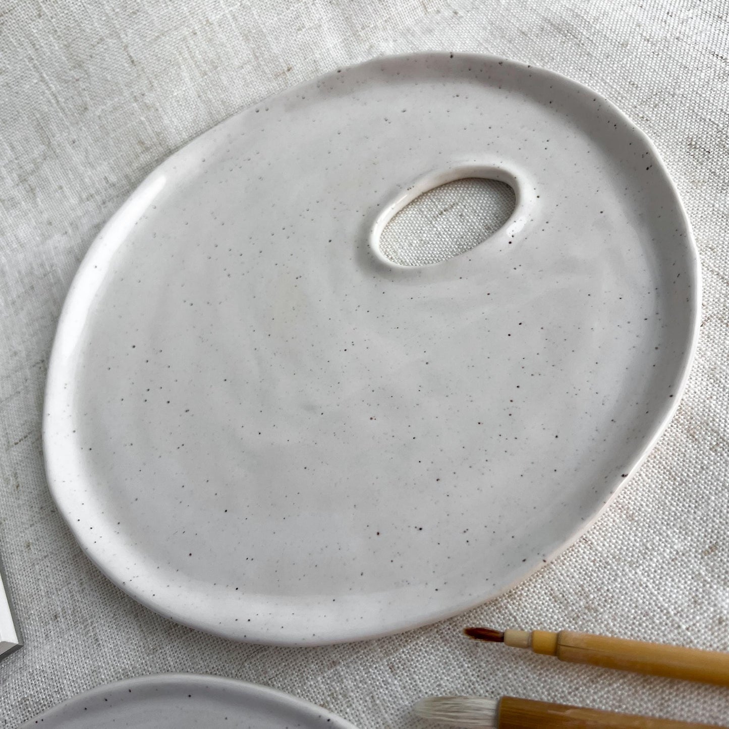 Round Porcelain Paint Palette