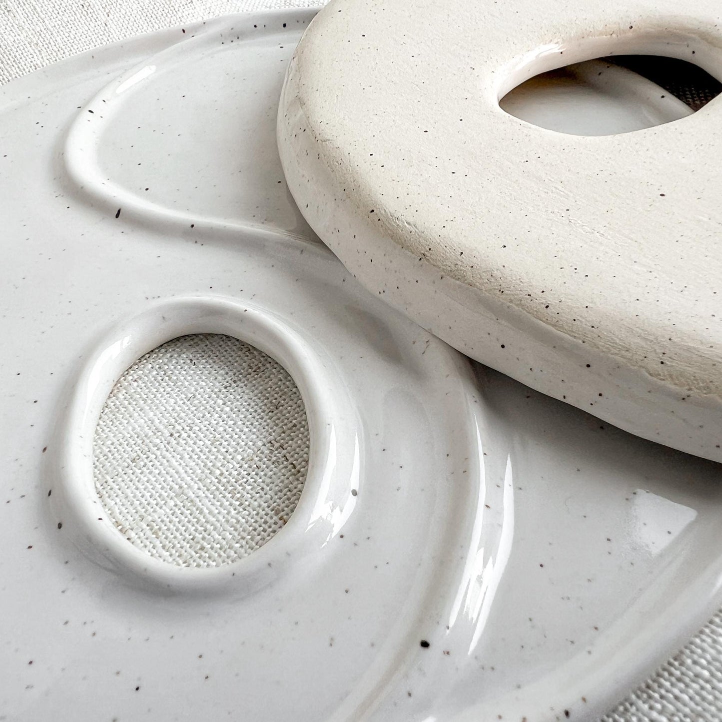Round Porcelain Paint Palette