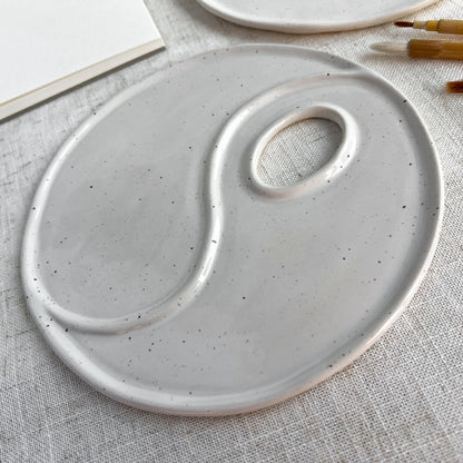 Round Porcelain Paint Palette