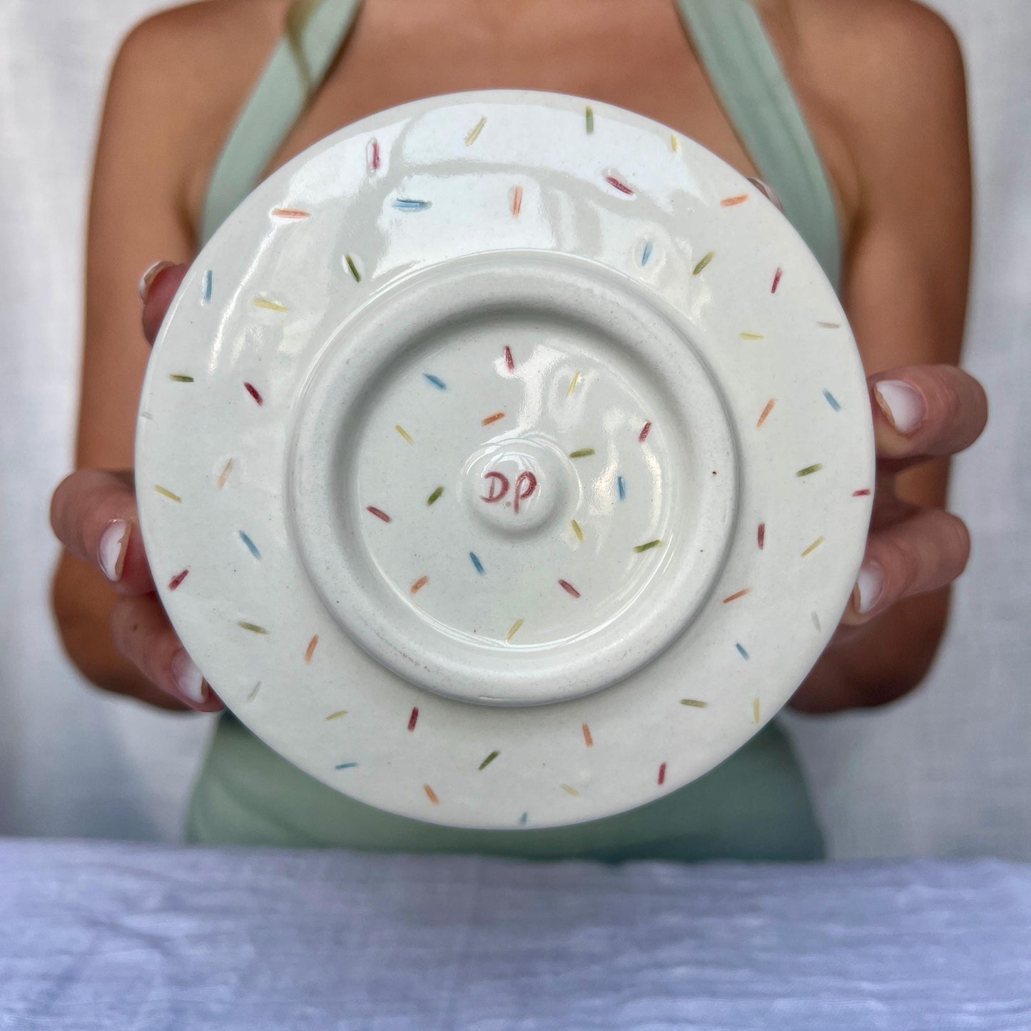 Confetti Porcelain Ikebana Bowl