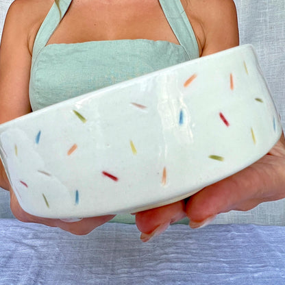 Confetti Porcelain Ikebana Bowl