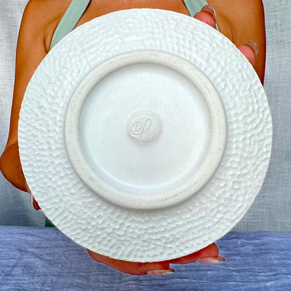 Matte White Porcelain Ikebana Bowl