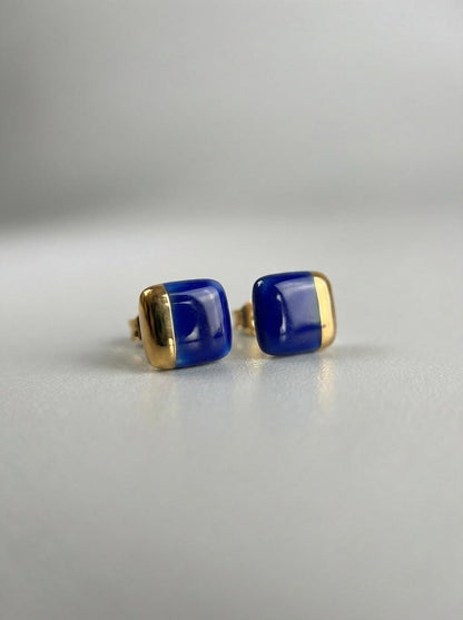 Porcelain Square Stud Earrings