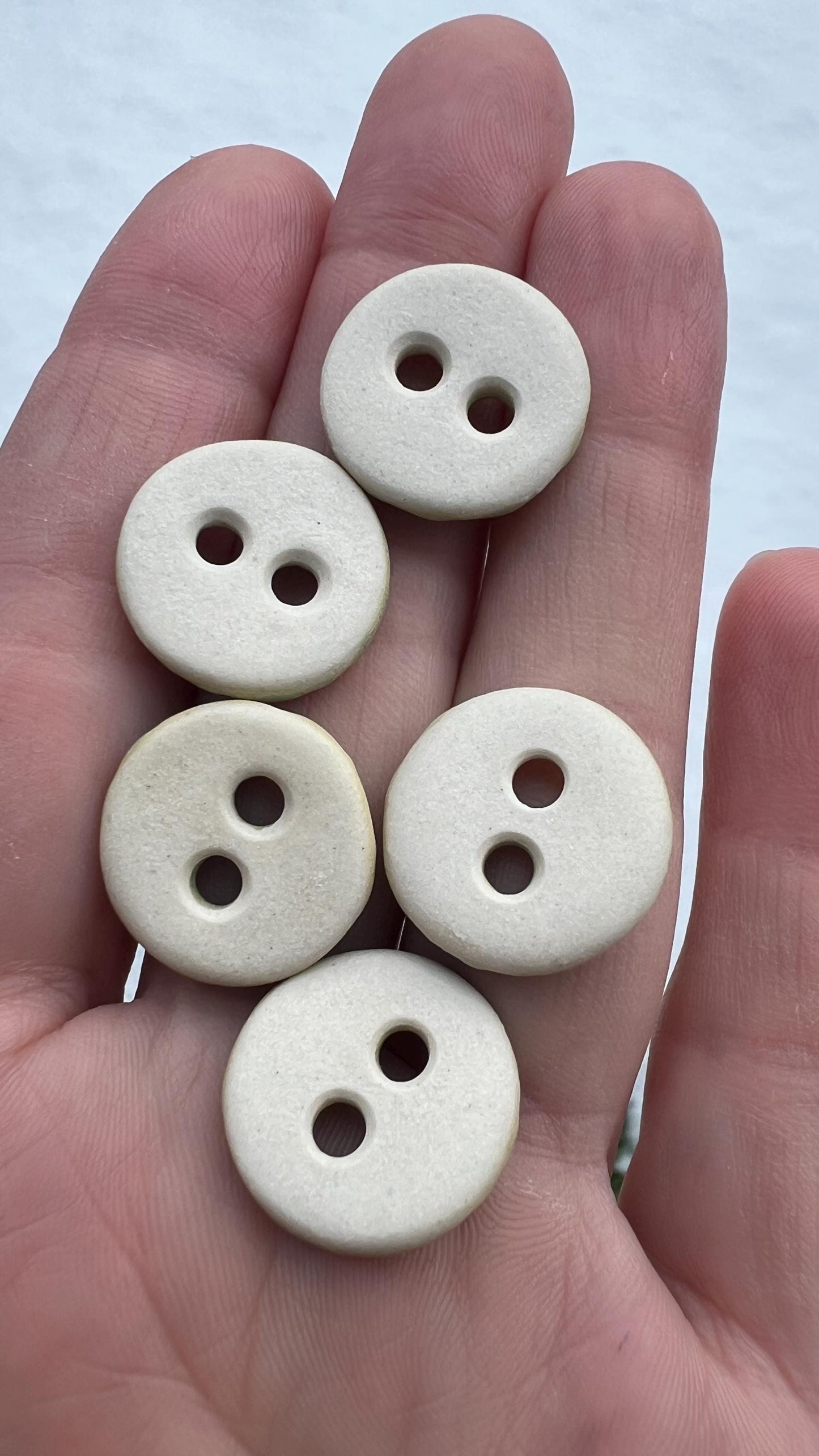 Green Ceramic Buttons for Sewing Handmade Button Set