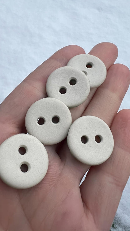 Green Ceramic Buttons for Sewing Handmade Jade Button Set