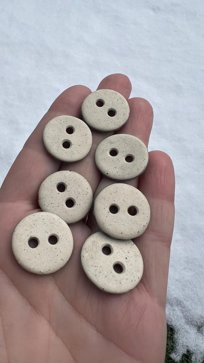 Ceramic Buttons Handmade Unique Decorative Flower Sewing Buttons