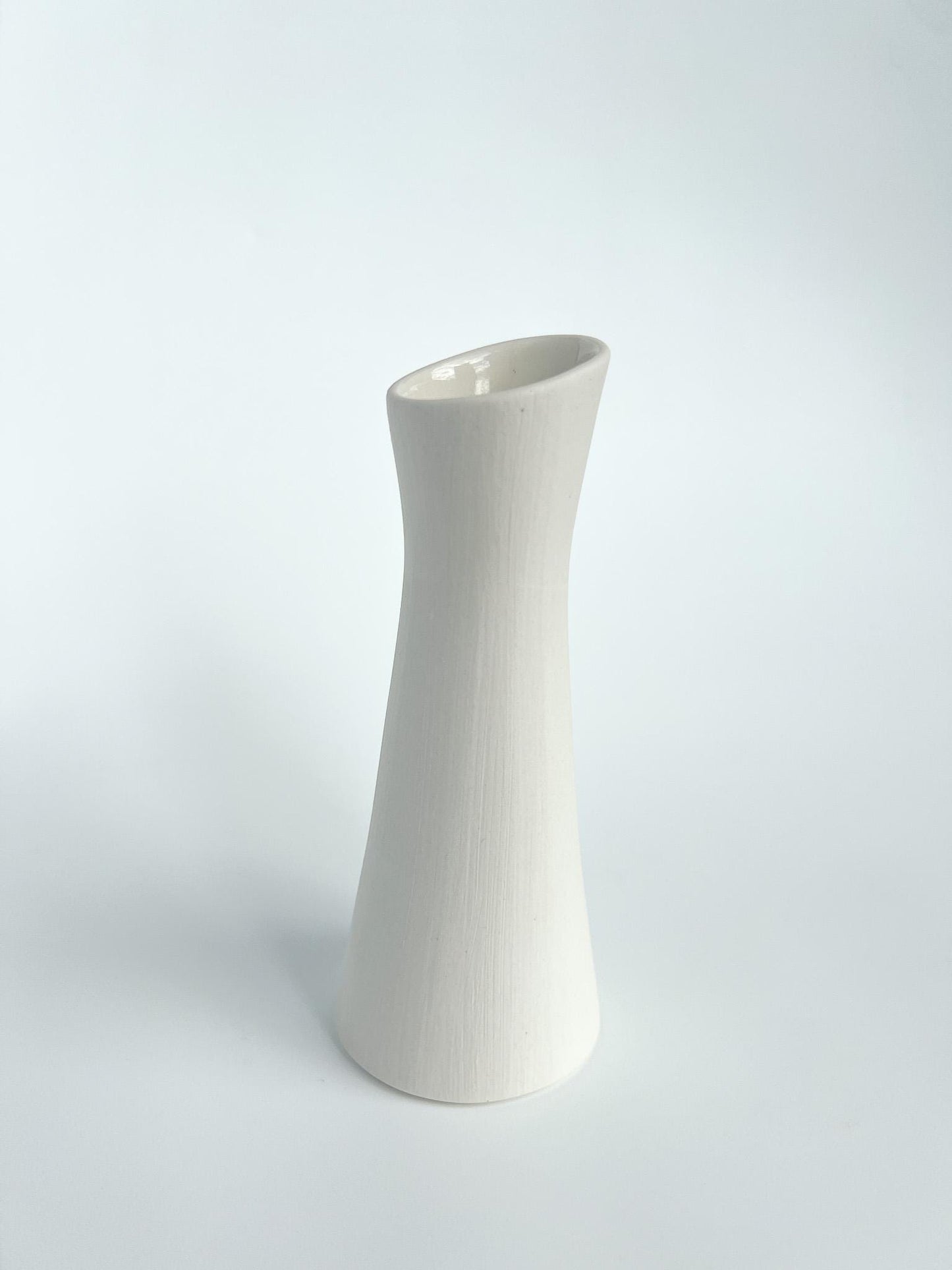 Raw Porcelain Bud Vase