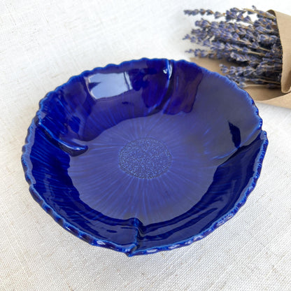 Wedgwood Blue Porcelain Poppy Bowl