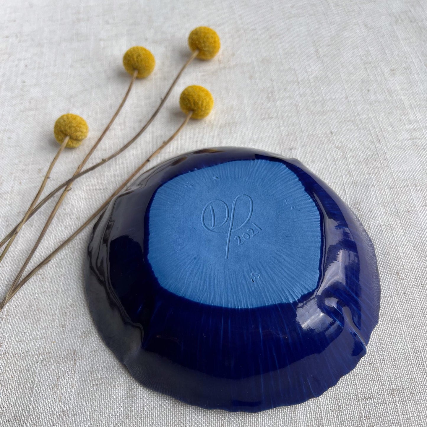 Wedgwood Blue Porcelain Poppy Bowl