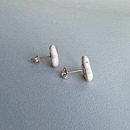 Ceramic Heart Earrings