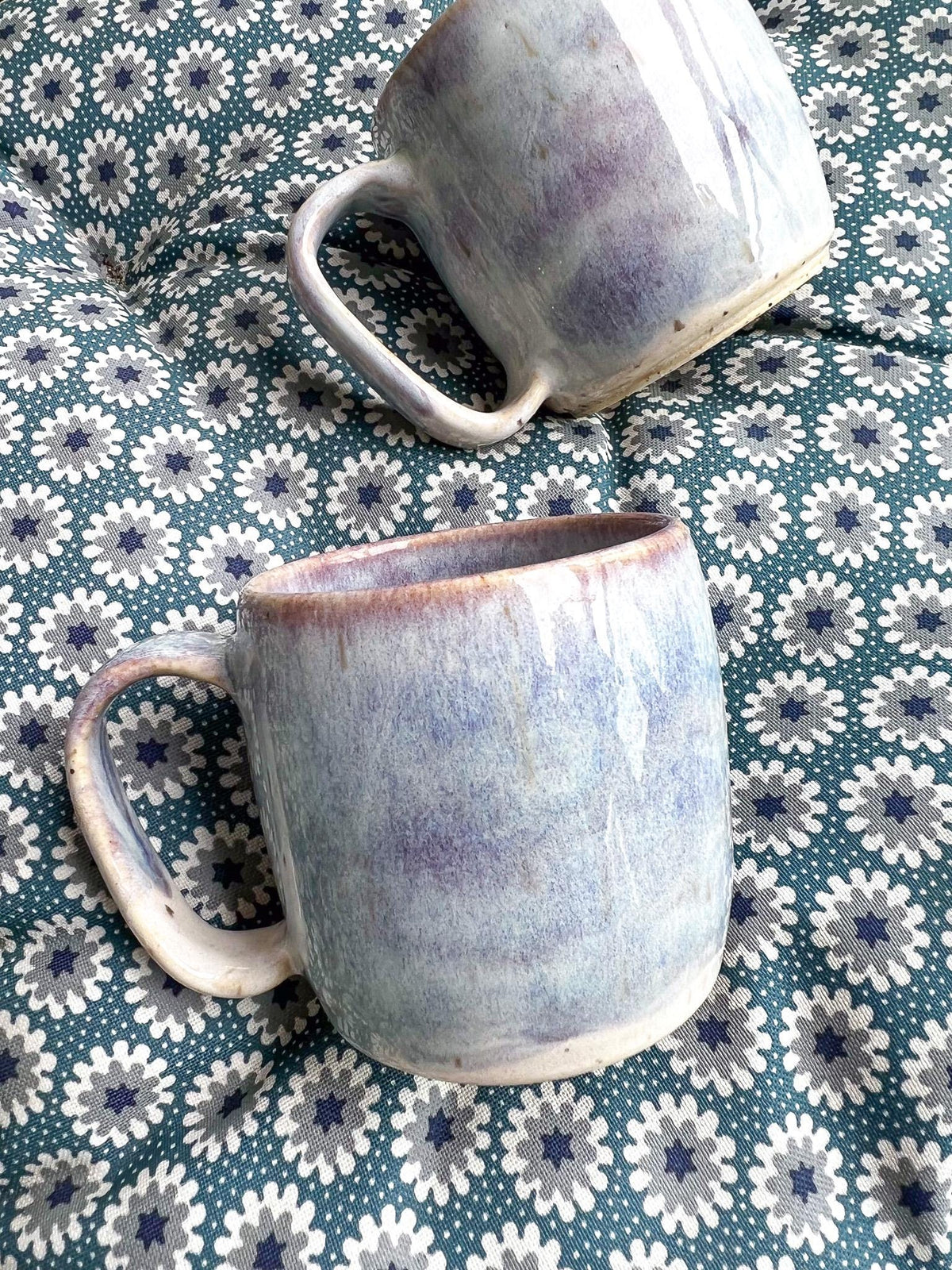 Lavender-Blue Speckled Stoneware Mug