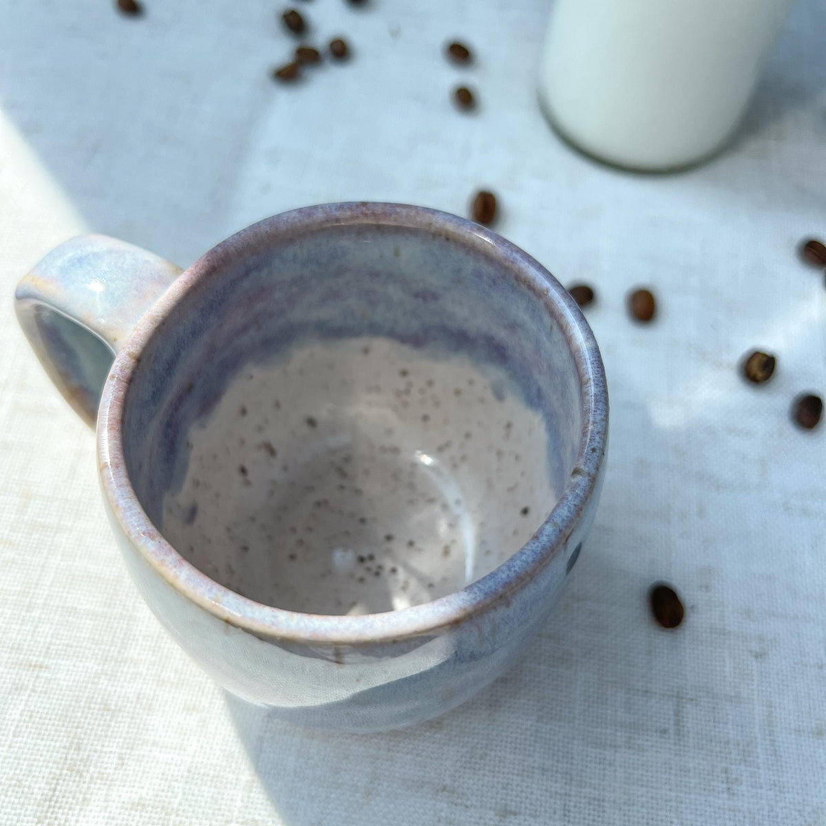 Lavender-Blue Speckled Stoneware Mug