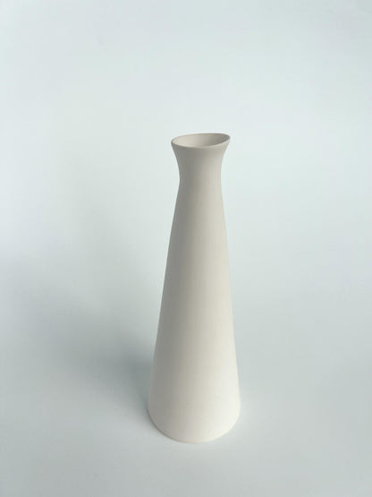 Raw White Porcelain Bud Vase