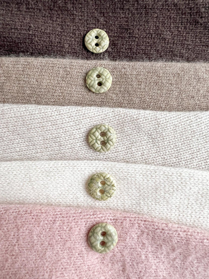 Green Ceramic Buttons for Sewing Handmade Button Set
