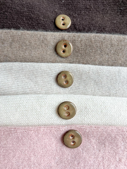 Brown Ceramic Buttons For Sewing Knitting Notions