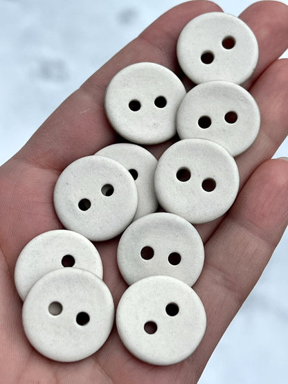 Ceramic Buttons Crystalline Glaze Blue Yellow Sewing Knitting