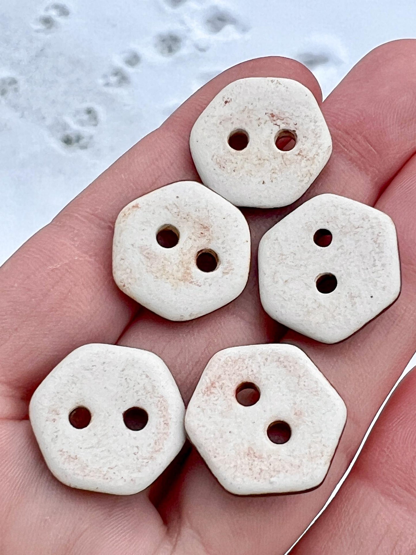 Handmade Copper Ceramic Buttons Sewing Knitting Decorative Notions