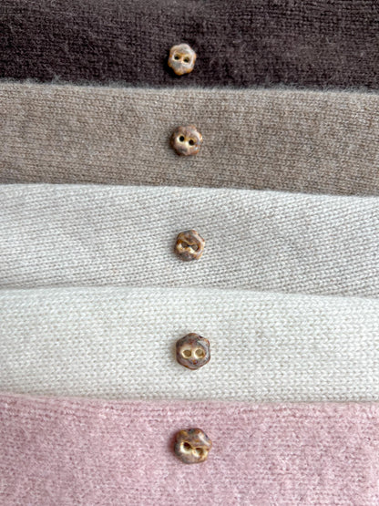 Brown Ceramic Buttons Handmade Calico Porcelain Sewing Notions