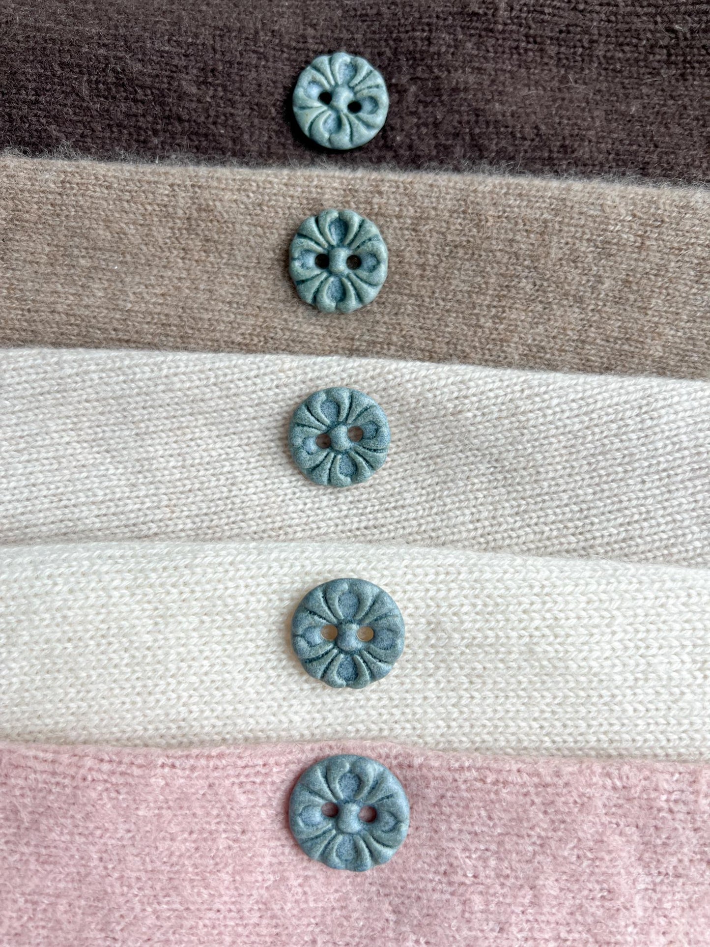 Ceramic Buttons Handmade Unique Decorative Flower Sewing Buttons