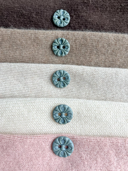 Ceramic Buttons Handmade Unique Decorative Flower Sewing Buttons