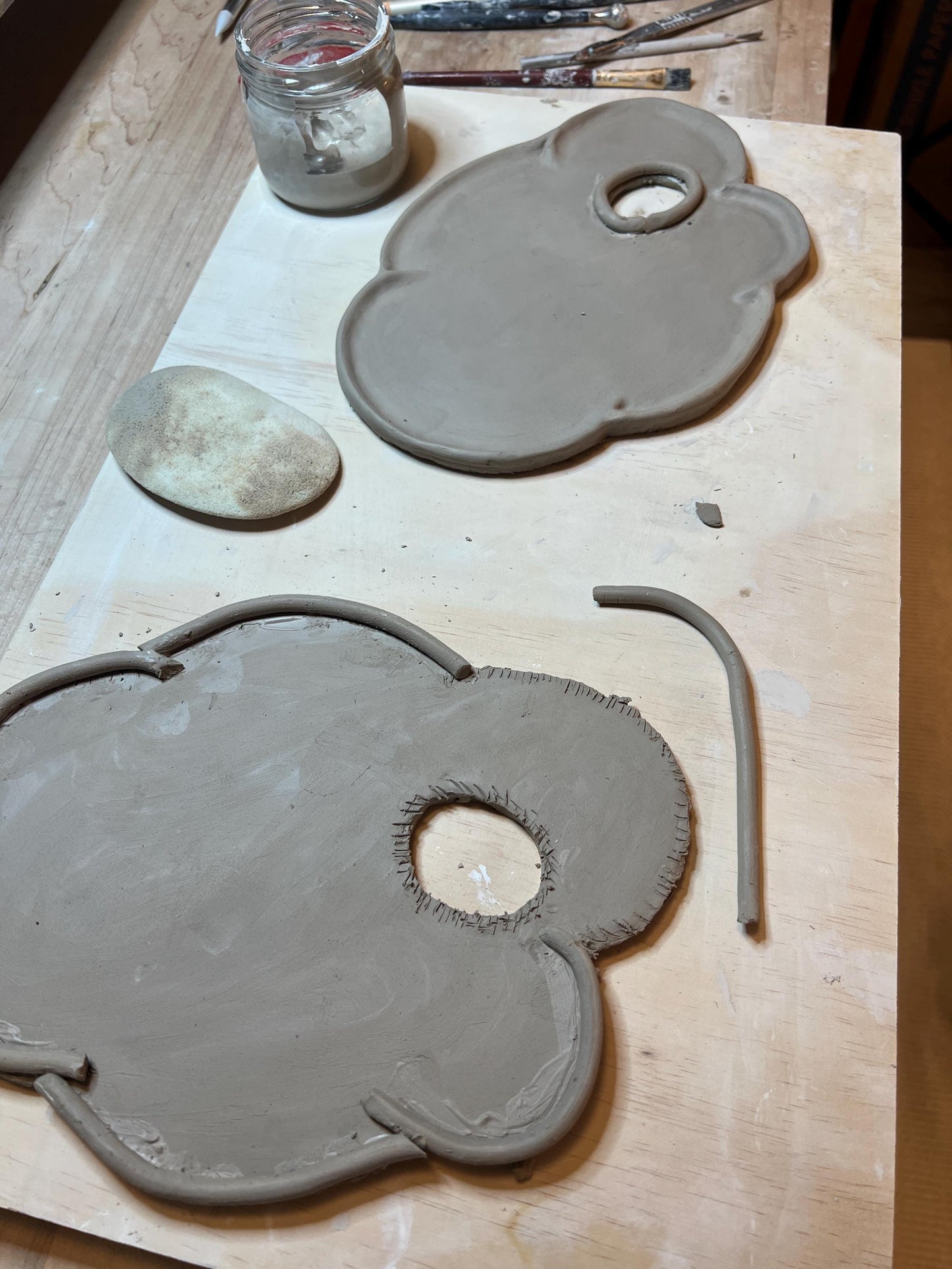 Ceramic Paint Palette Watercolor Color Palette Art Supplies Gift for Artists