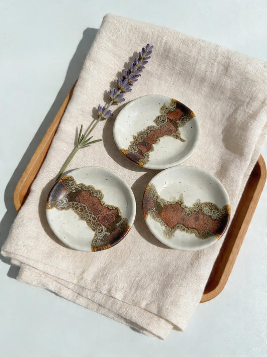 Handmade Wabi-Sabi Cottagecore Copper Ring Dish Minimalist Mother's Day Gift for Her