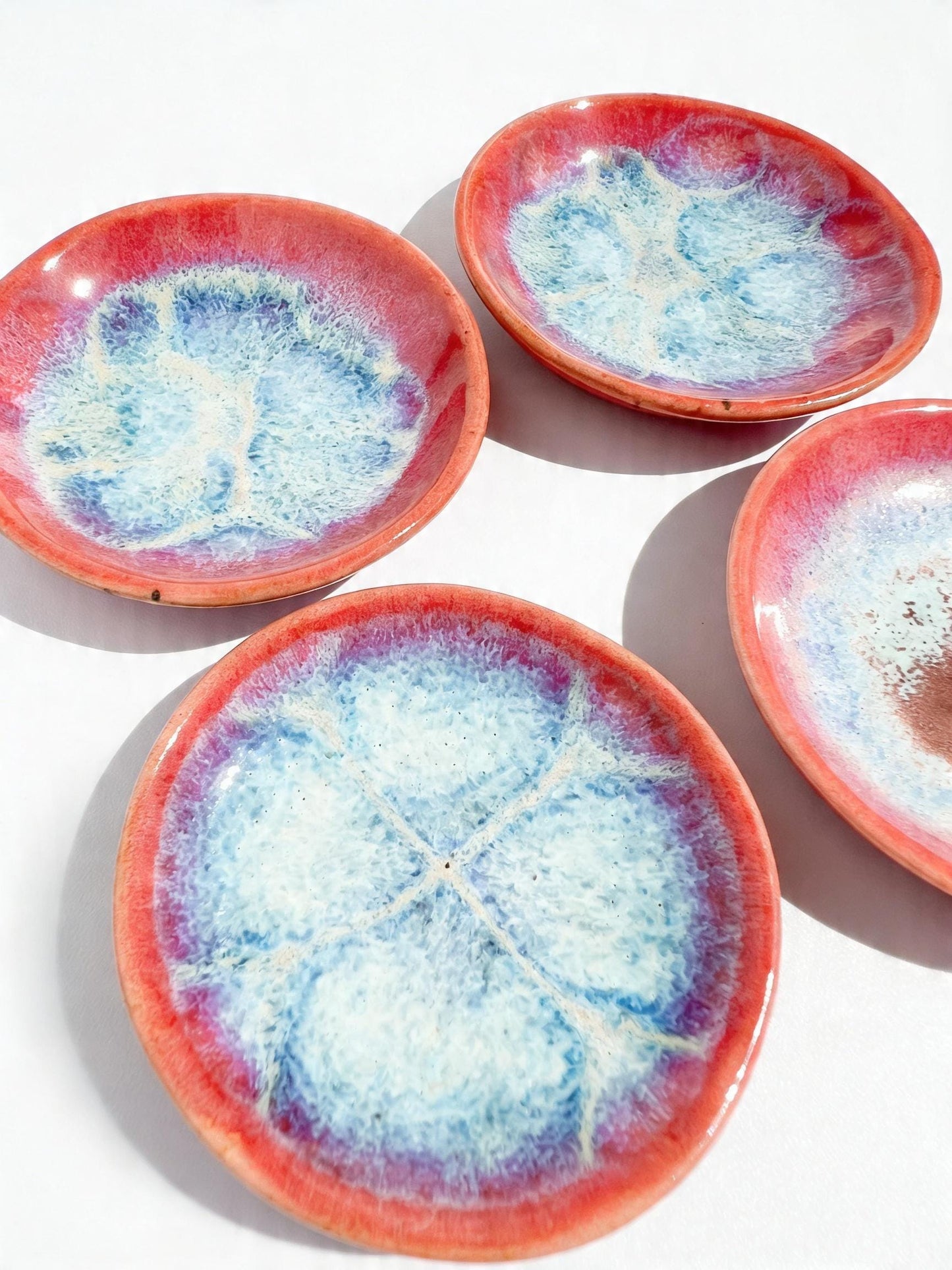 Pink & Blue Ceramic Ring Dishes