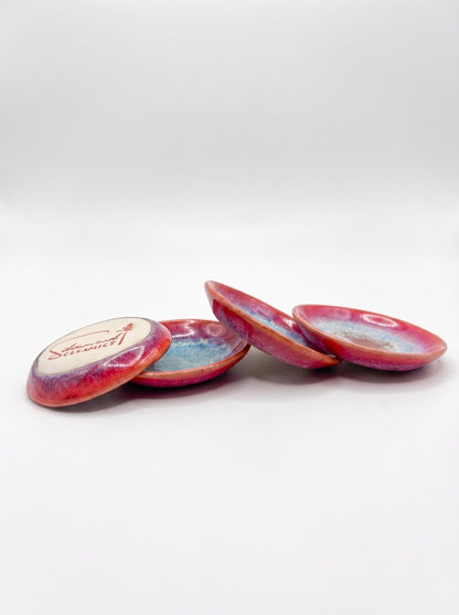 Pink & Blue Ceramic Ring Dishes