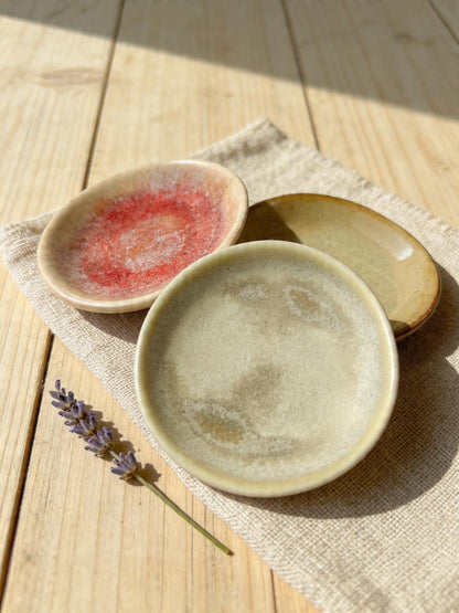 Earth-Tone Porcelain Mini Ring Dishes