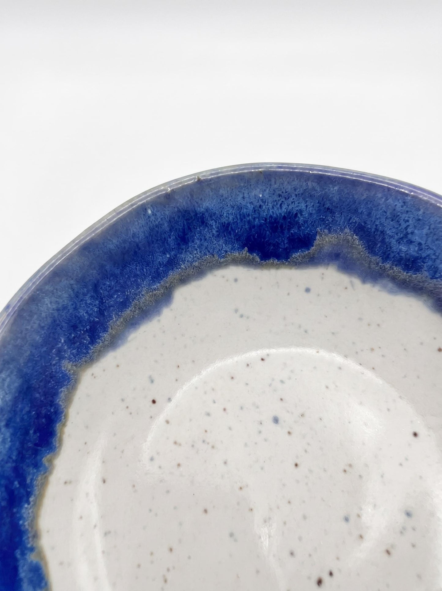 Cobalt Speckled Stoneware Ring Dish