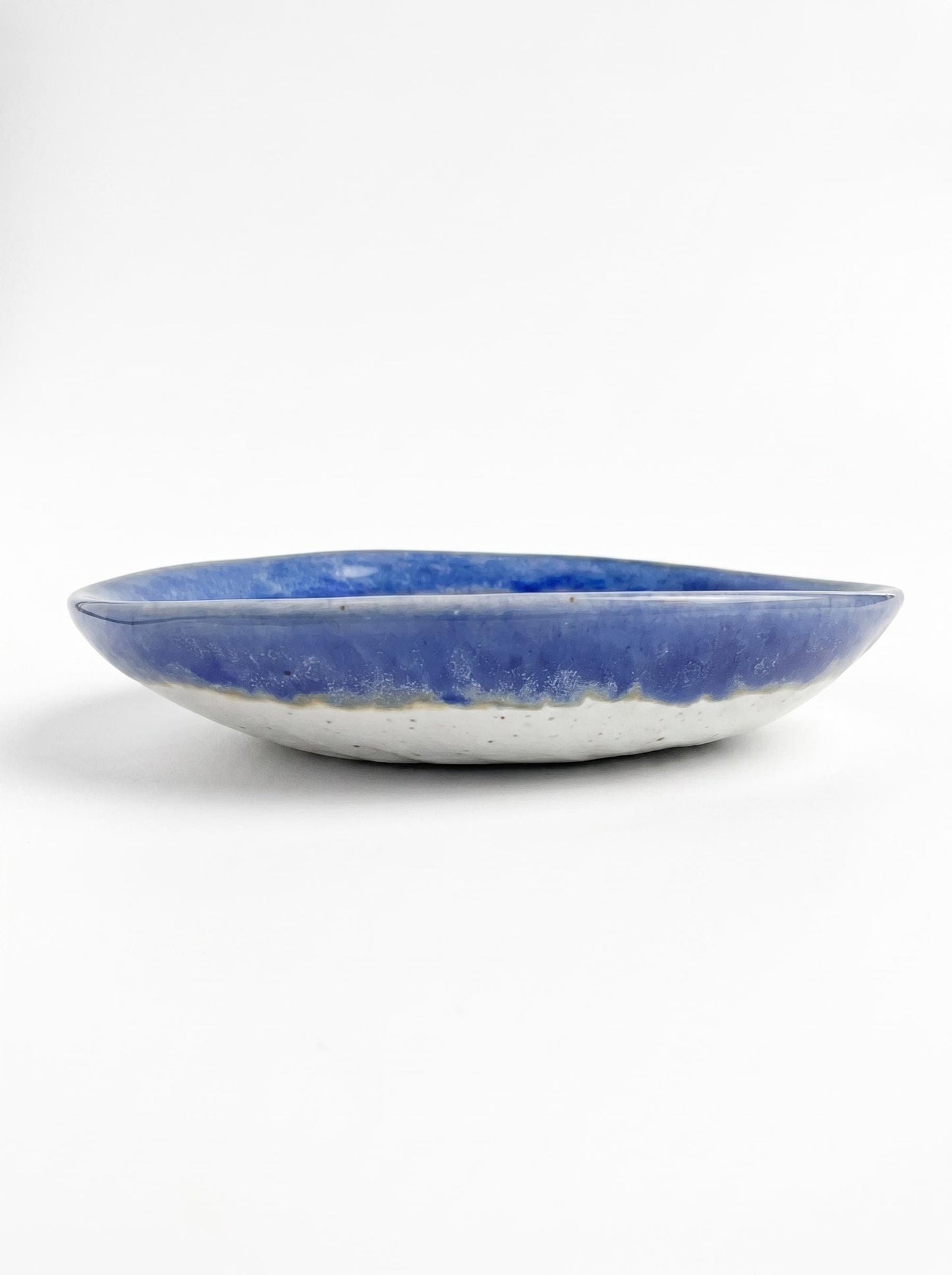 Cobalt Speckled Stoneware Ring Dish