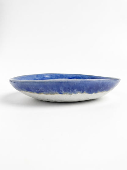 Cobalt Speckled Stoneware Ring Dish
