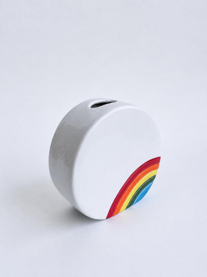 Handmade Ceramic Bud Vase  One of One Modern Rainbow Decor