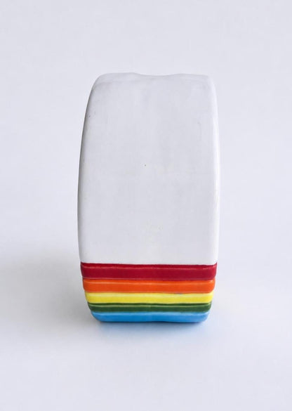 Handmade Ceramic Bud Vase  One of One Modern Rainbow Decor